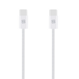 OBAL:ME Super Fast USB-C/USB-C Braided Cable 60W 1m White