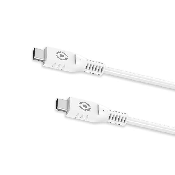 Celly USB-C to USB-C Cable 60W White (1M)