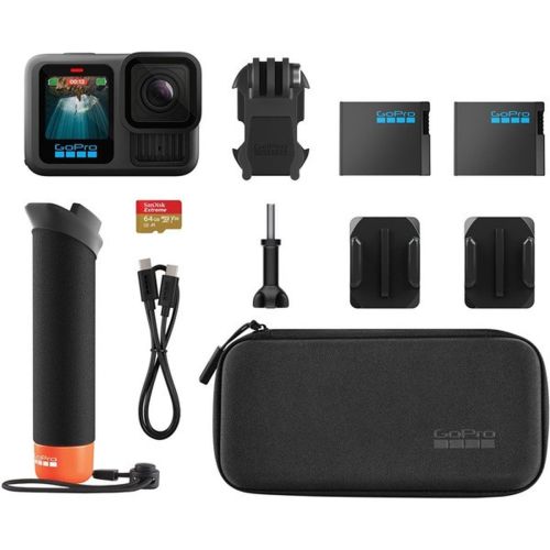 GoPro HERO13 Black Action Camera 27 MPx 5.3K 60fps Tilbehørspakke, sort EU