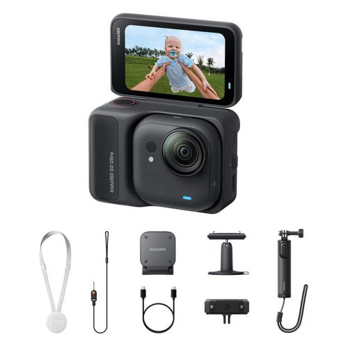 Insta360 GO Ultra Action Camera 4K Creator Bundle Midnat Svart EU