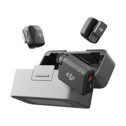DJI Mikrofon Mikrofon Mini (2TX + 1RX + opladningskasse) Trådløst sæt sort EU (CP.RN.00000433.01)