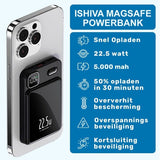 UFUZON Ishiva Magnetisk Trådløs Powerbank 5000 mAh, 22,5W USB-C