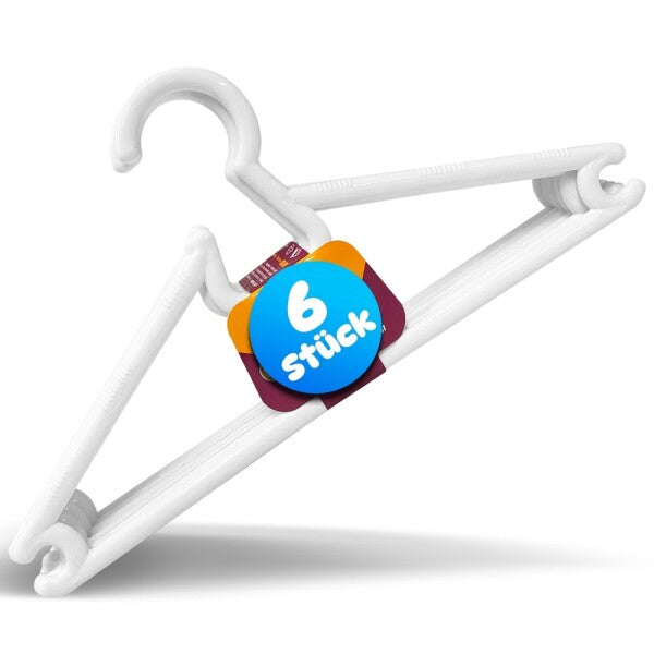 Bøjler, 6 stk. | Plastikbøjler | til børn | 0,6×27,2×14 cm