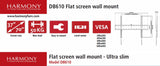 HARMONY DB610 universal vægbeslag