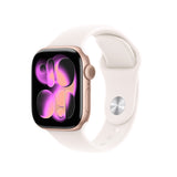 *Apple Watch Series 11 GPS + Cellular 42mm Rose Gold Aluminium Case with Light Blush Sport Band - M/L