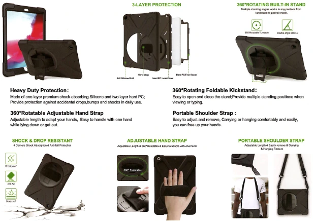 DK Protective Cover for Samsung Galaxy Tab Active 5 (Inkl. Handle & Strap)