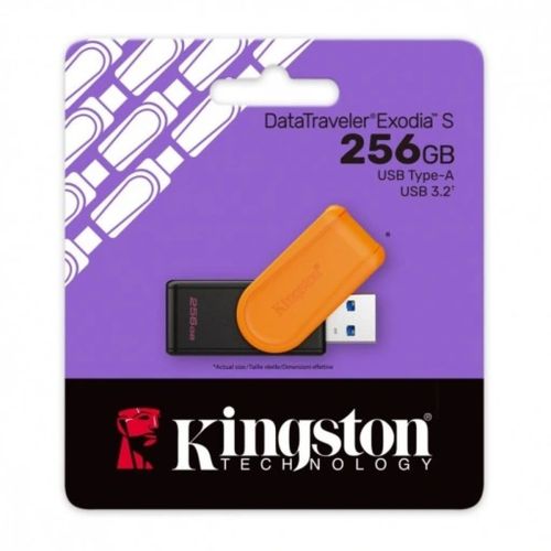 Kingston Pendrive 256GB DataTraveler Exodia S USB 3.2 sort/ orange EU (DTXS/256GB)