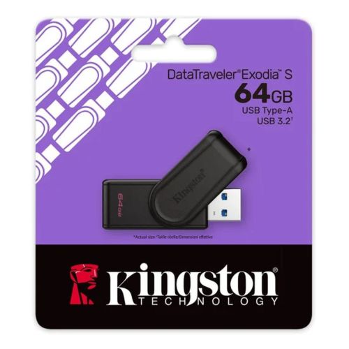 Kingston Pendrive 64GB DataTraveler Exodia S USB 3.2 sort EU (DTXS/64GB)