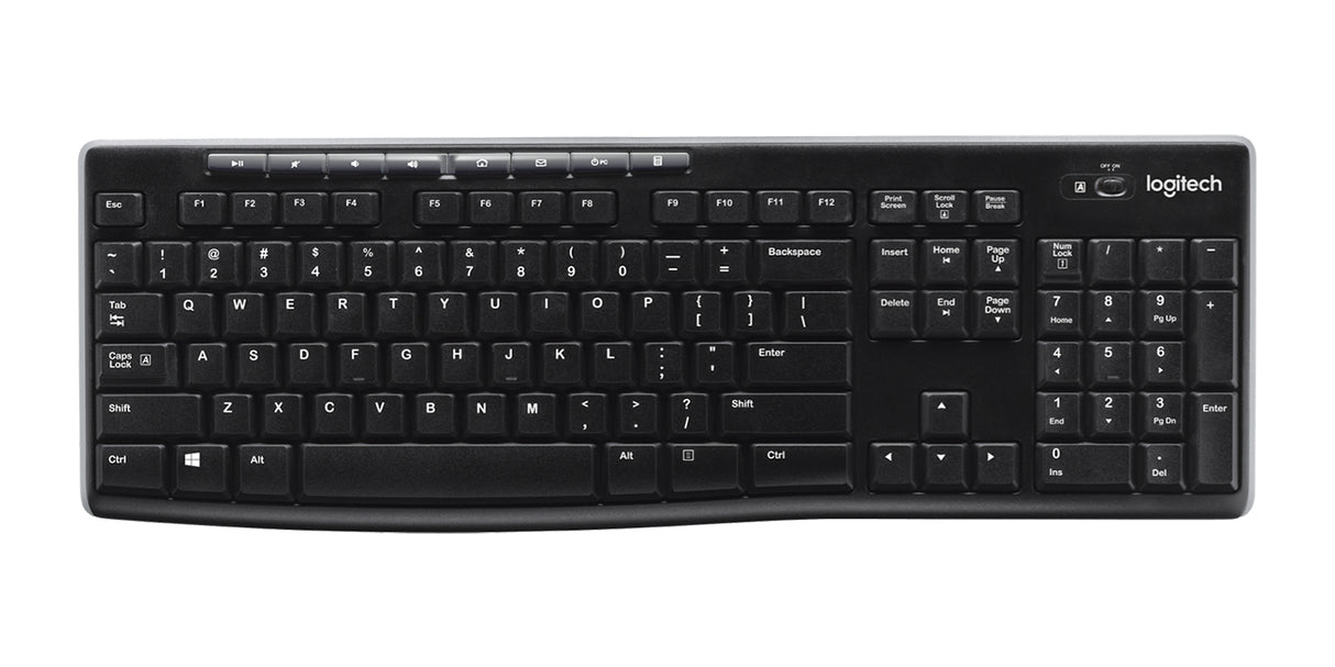 Logitech K270 Wireless Keyboard - Nordic - Tastatur - Nordisk - Sort