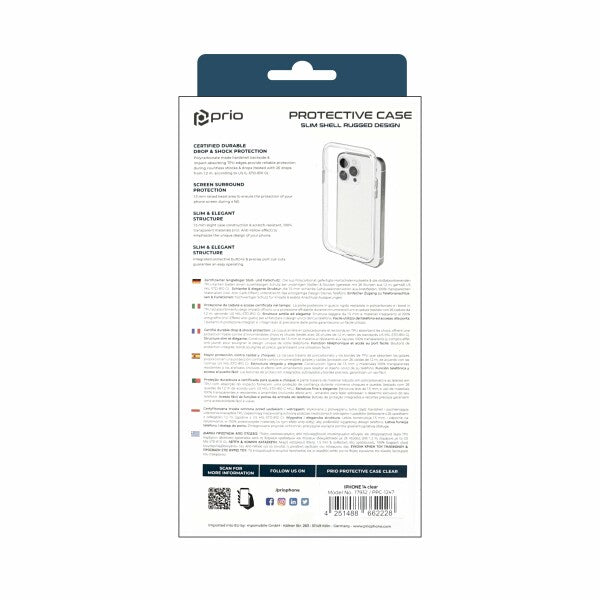 prio Protective Case for iPhone 14 clear
