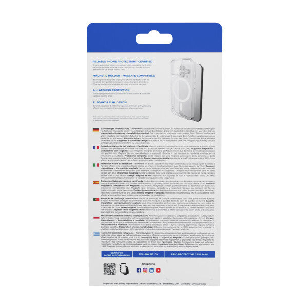 prio Beskyttende Etui MAG til iPhone 17 Pro (6,3 tommer) Klar