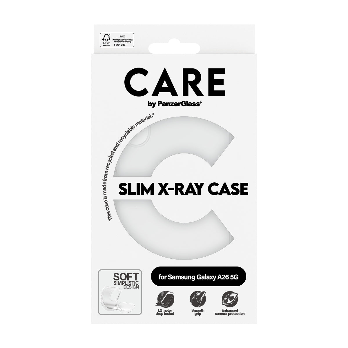 CARE by PanzerGlass Fashionable Case Transparent X-Ray Soft Basic Samsung Galaxy A26 5G