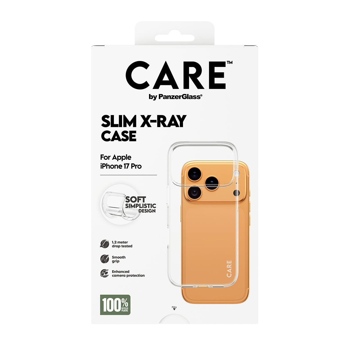 CARE by PanzerGlass Fashionable Case Transparent X-Ray Soft Basic iPhone 17 Pro