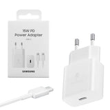 Samsung Travel Charger 15W EP-T1510X med Type-C til Type-C kabel (1m) Hvid EU (EP-T1510XWEGEU)