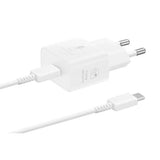 Samsung Travel Charger 25W EP-T2510X PD 3.0 med Type-C til Type-C kabel (1m) Hvid EU (EP-T2510XWEGEU)