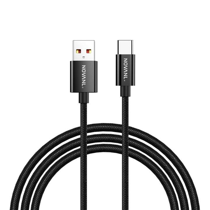 NOVANL SpeedCharge Pro USB A til USB-C Kabel 18W (1M) Sort