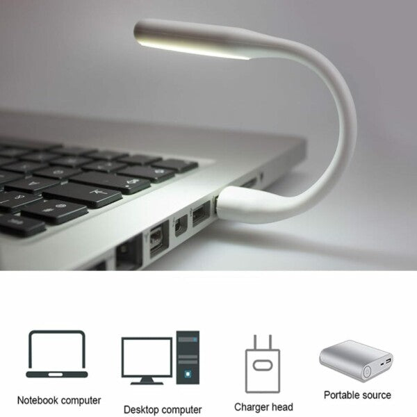 Fleksibel USB LED-lampe – Lys til bærbar computer, pc, powerbank, oplader