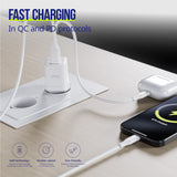 Allity wall charger GaN PD QC ATC-01-20WACr 1x USB-C 1x USB-A 20W white