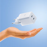 Allity wall charger GaN PD QC ATC-01-45WCC 2x USB-C 45W white