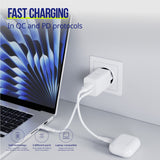 Allity wall charger GaN PD QC ATC-01-45WAC 1x USB-C 1x USB-A 45W white