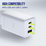 Allity wall charger GaN PD QC ATC-01-65WACC 2x USB-C 1x USB-A 65W white