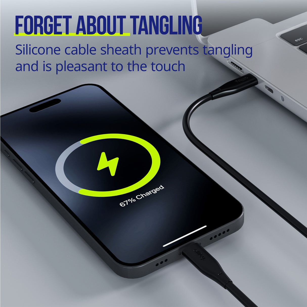 Allity cable AUC-02 USB-C - USB-C 2.0 m 60W black