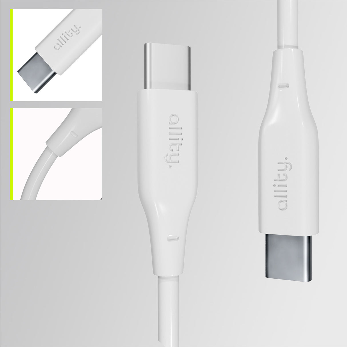 Allity cable AUC-02 USB-C - USB-C 1.0 m 100W white