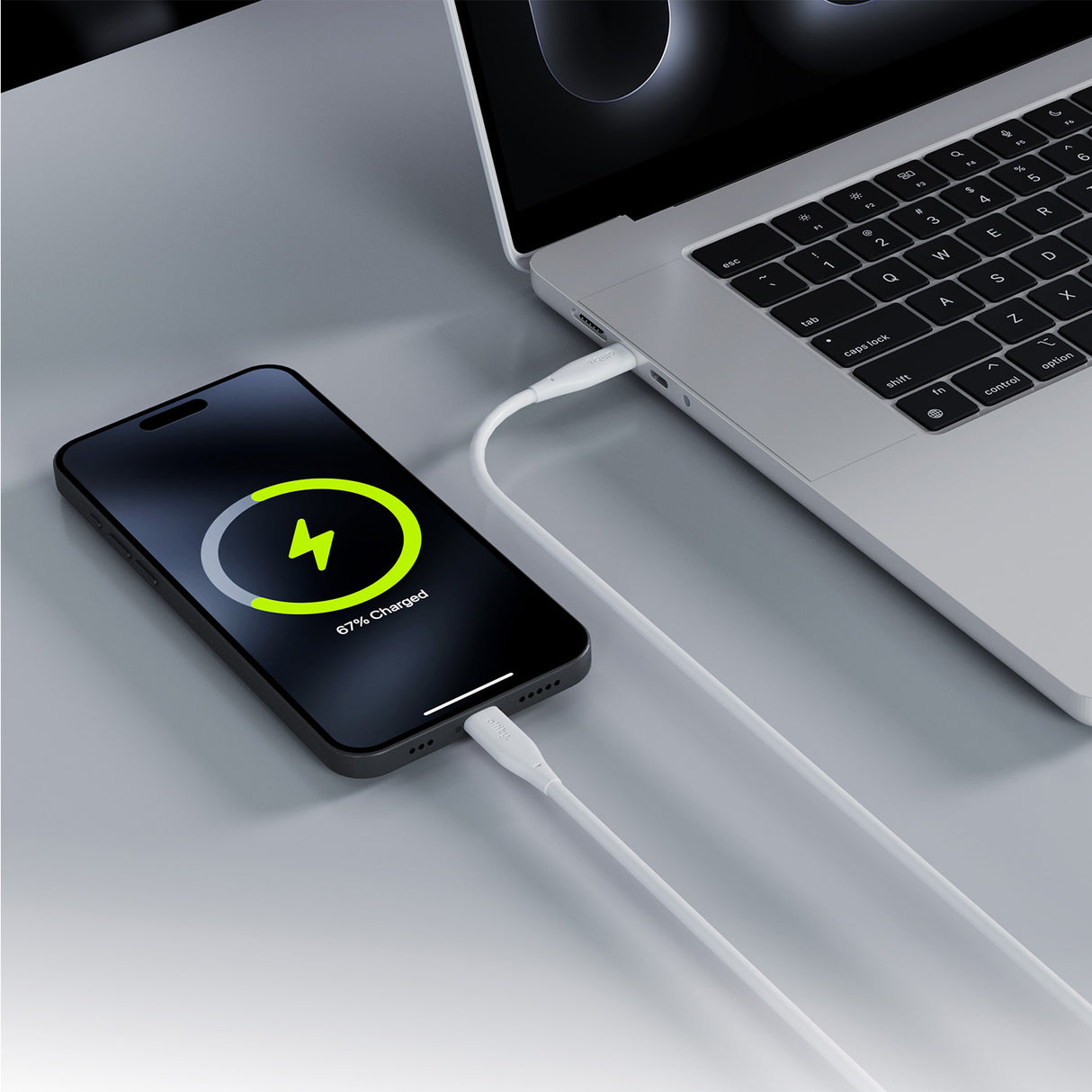 Allity cable AUC-02 USB-C - USB-C 2.0 m 100W white