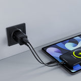 Allity wall charger GaN PD QC ATC-01-30WAC 1x USB-C 1x USB-A 30W black