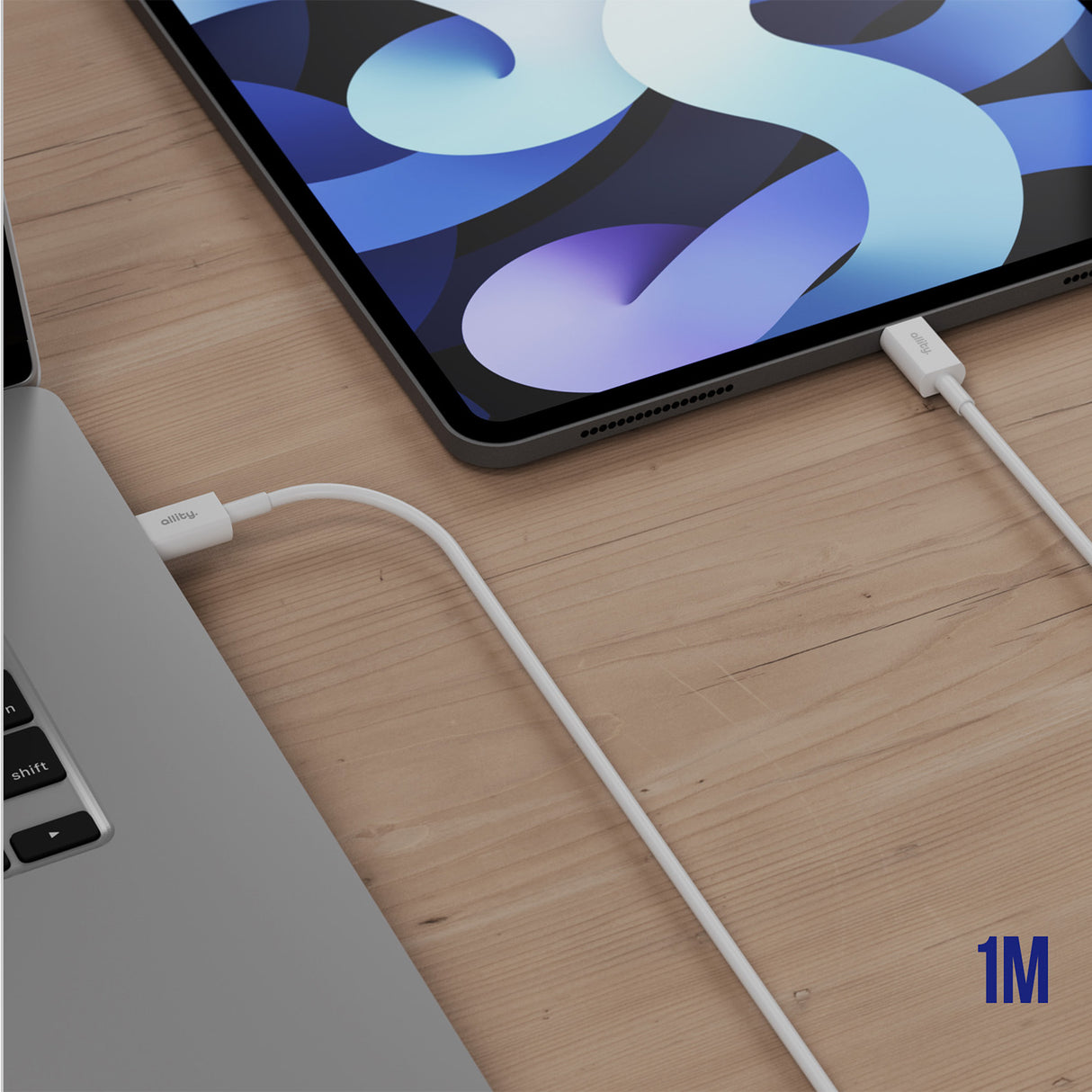 Allity cable AUC-03 USB-C - USB-C 1.0 m 100W white