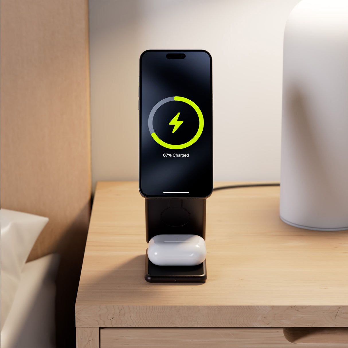 Allity AWC-230-225WMS wireless charger 22.5W graphite 3w1