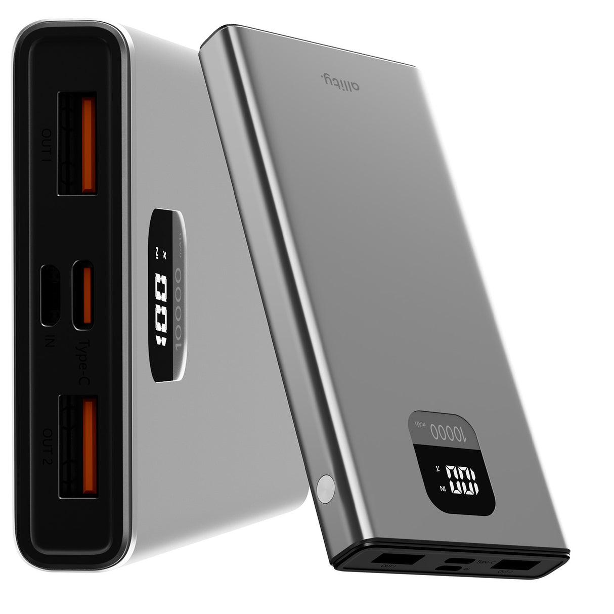 Allity power bank APB-100 PD QC 22.5W 10000 mAh gray