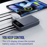 Allity power bank APB-200 PD for laptop QC 130W 19200 mAh gray