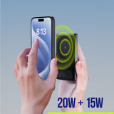 Allity wireless power bank APB-300 PD QC 20W 5000 mAh magnetic gray