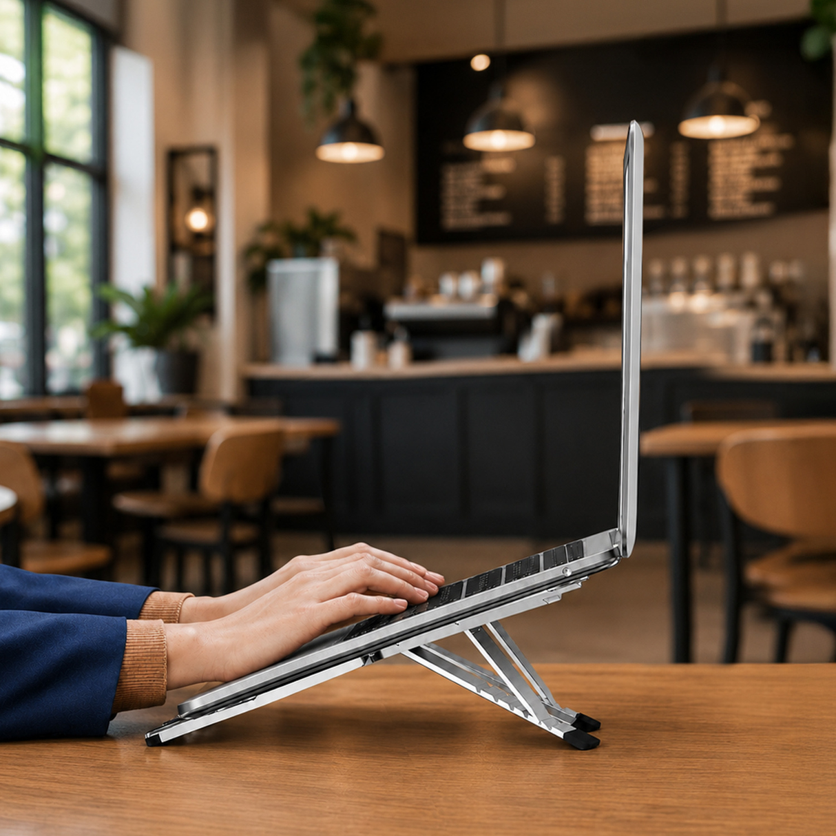 Allity Mini travel laptop stand ABA-301 grey