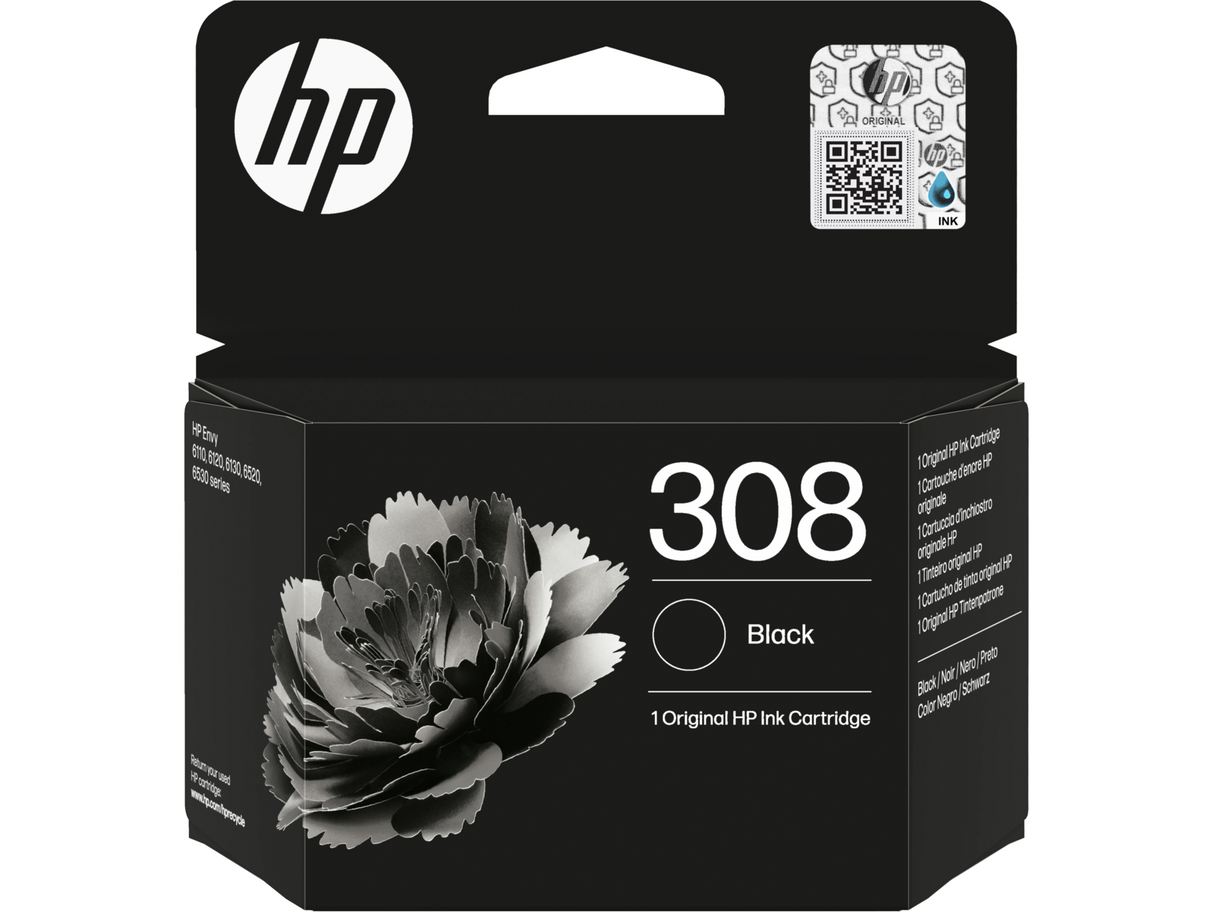 HP 308 Black Original Ink Cartridge