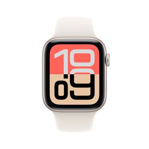 Apple Watch SE 3 (2025) GPS 44mm Starlight Alu Case, Starlight Sport Band M/L EU MEHJ4 - Kun BOX DAMAGE
