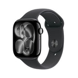 Apple Watch Series 11 (2025) GPS 46mm Jet Black Alu Case, sort sportsbånd M/L EU MEUX4