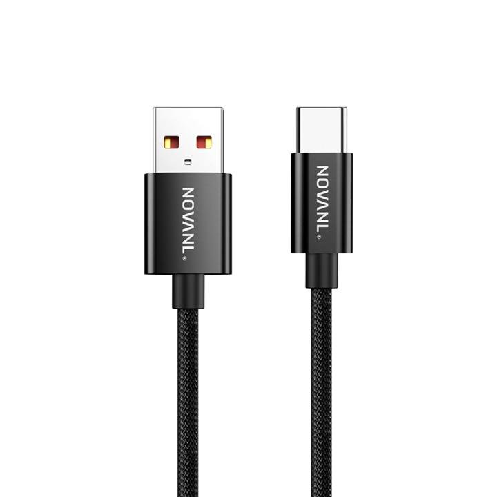 NOVANL SpeedCharge Pro USB A til USB-C Kabel 18W (1M) Sort