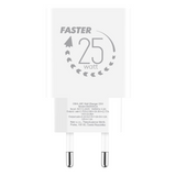 OBAL:ME Wall Charger USB-A + USB-C 25W White