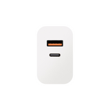 OBAL:ME Wall Charger USB-A + USB-C 25W White