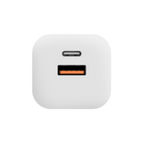 OBAL:ME GaN Wall Charger USB-A + USB-C 36W White