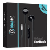 OBAL:ME Wired Earphones 3.5mm Jack Black