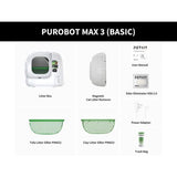 Petkit Purobot Max 3 Basic Intelligent Selvrensende Katte-Landkasse Hvid EU