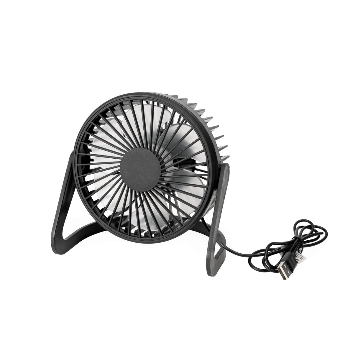 Mini bordventilator USB, sort