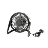 Mini bordventilator USB, sort