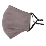 PureMe Genbrugs / justerbar maske Linen 2 stk. N95 filtre inde i pakken Charcoal Grey
