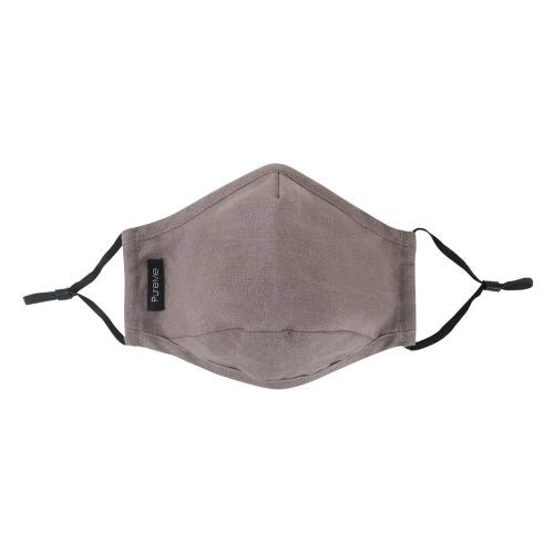 PureMe Genbrugs / justerbar maske Linen 2 stk. N95 filtre inde i pakken Charcoal Grey
