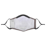 PureMe Genbrugs / justerbar maske Linen 2 stk. N95 filtre inde i pakken Charcoal Grey