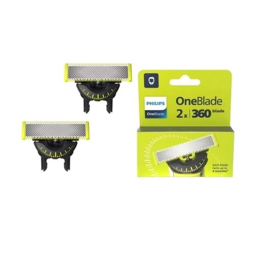 Philips Barbermaskine OneBlade Udskiftningsklynger QP420/50 (2 stk.) Grå EU